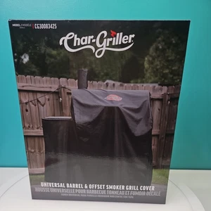 Char-Griller® Universal Barrel Grill and Offset Smoker Cover - Picture 1 of 8