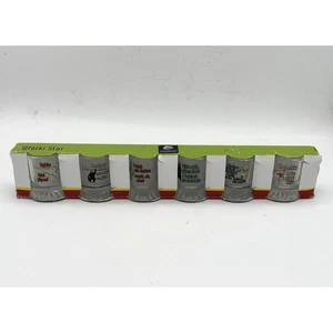 Glasmark Krosno Poland Qfelki Star Shot Glasses 30ml Set of 6 Novelty - Picture 1 of 8