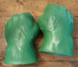 MARVEL 2003 Incredible Hulk Foam Smash Fist Hands Glove Battery Corrosion - Picture 1 of 13