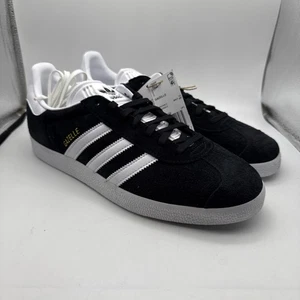 Adidas Originals Classic Gazelle Core Black Cloud White Gold BB5476 Herren 10 Neu mit Karton - Bild 1 von 9