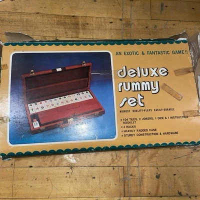Juego Rummy Deluxe Estuche Cuero Vintage - SR274 Foto 1 de 4