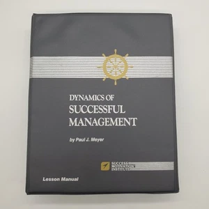 PAUL J MEYER Dynamics of Successful Management LESSON MANUAL Binder & Cassettes - Picture 1 of 9