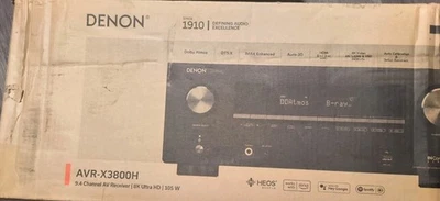New Denon AVR-X3800H 9.4Ch Receiver -8K UHD Home Theater AVR (105W X 9) Built-in - Image 1 of 3