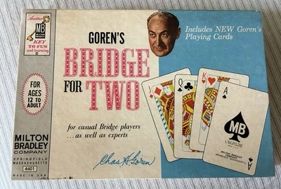 BRIDGE Game FOR TWO GOREN'S by Milton Bradley 1964 Vintage Complete - Image 1 of 4