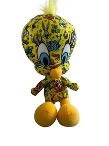 Looney Tunes Tweety Vogel Stickerbombe Plüsch 7 Zoll Graffiti Küken Stofftier - Bild 1 von 4