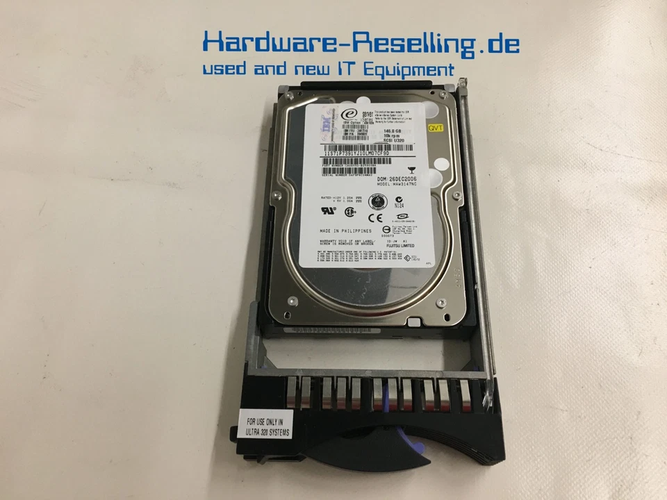 Fujitsu IBM MAW3147NC 3,5 SCSI 320 146GB 10KRPM CA06550-B25900BA 26K5822 39R7310 - Immagine 1 di 1
