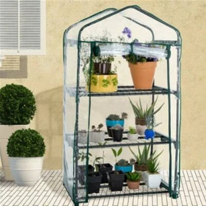 2/3/4/5Tier Mini Greenhouse Garden Steel Frame Plant Grow House Home Outdoor - Picture 1 of 16