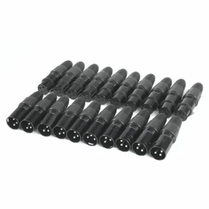 AU XLR DMX 3 Pin Male&Female MIC Snake Plug Audio Microphone Cable Connectors - Picture 1 of 24