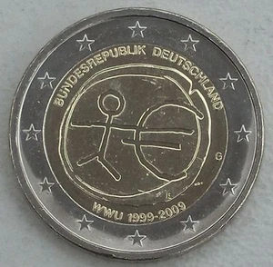 2 Euro Gedenkmünze Deutschland G 2009 10 Jahre WWU unz. - Bild 1 von 1