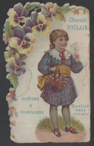 CHOCOLAT POULAIN /  1900"s CHROMO GAUFRE DECOUPIS - Imagen 1 de 2
