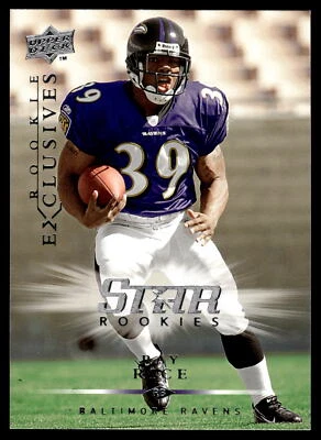 2008 Upper Deck Rookie Exclusives #RE42 Ray Rice Rookie Baltimore Ravens - Image 1 of 2