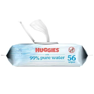 Huggies 99% Pure Water Unscented Wipes, 1 Flip-Top Packs, 56 Total Ct - Picture 1 of 3