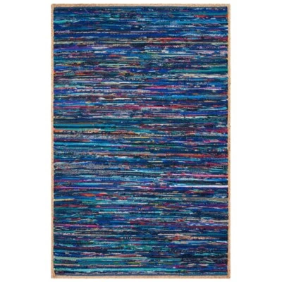 SAFAVIEH Montauk MTK960M Handwoven Blue / Natural Rug - Image 1 of 4