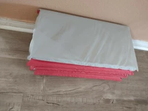 Two organic Kids Rest Mat Red Grey 1"x19"x42" DayCare PreSchool Camping Travel - Picture 1 of 3