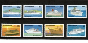Antigua 1989 - Cruise Ships Boats - Set of 8 Stamps - Scott #1187-94 - MNH - Picture 1 of 1