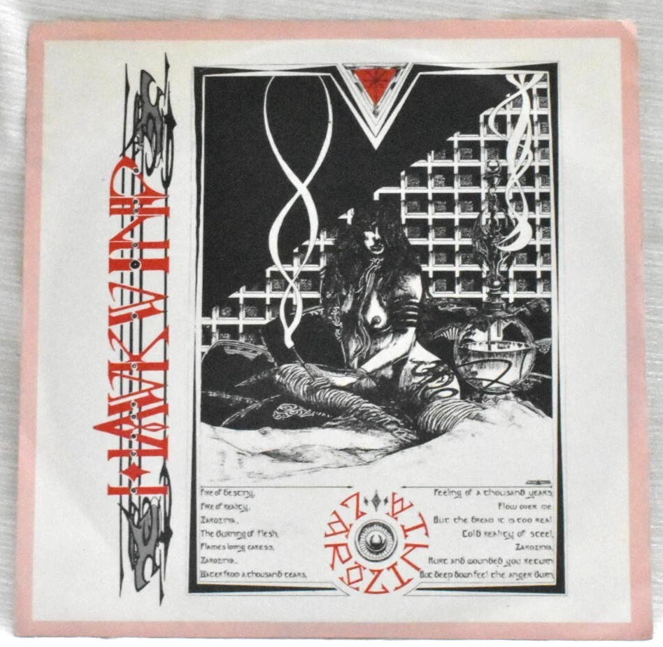 HAWKWIND - ZAROZINIA / ASSAULT & BATTERY - 7 IN VINYL - 1986 - OUT OF PRINT Foto 1 de 4
