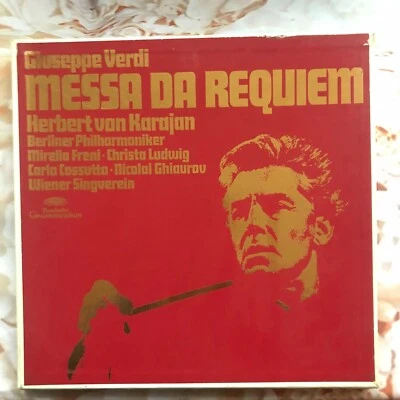 VERDI: MESSA DA REQUIEM. BERLIN PHIL, KARAJAN, FRENI, LUDWIG, COSSUTTA,GHIAUROV - Image 1 of 3