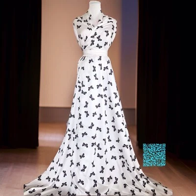 Hochwertig High-Fashion Seide Satin Stoff Meterware von Mariotti Italien - Bild 1 von 4