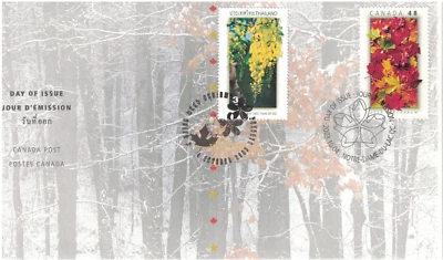 Canada Stamp #2000-1 - FDC U/A - National Emblems (2003) 2 x 48¢ - Image 1 of 2