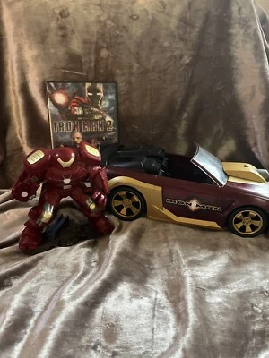 Iron Man 2008 deportivo 12 pulgadas figura de acción vehículo Hasbro juguete Mustang y película Foto 1 de 4