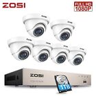 ZOSI CCTV Camera System 1080P 8CH DVR +6 Security Camera IR Night Vision 1TB HDD