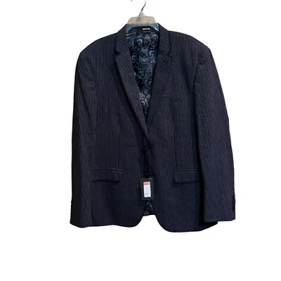Abrigo Blazer Deportivo Murano Para Hombre Azul Marino Tira Dos Botones Talla XGrande Algodón Foto 1 de 4