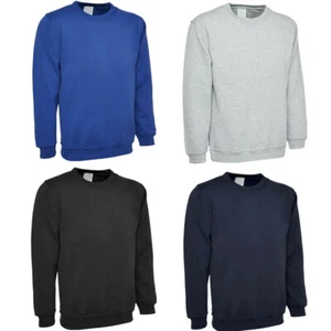 SUDADERA ESCOLAR POLAR ACOGEDORA MANGA LARGA NIÑOS NIÑAS JERSEY LISO NIÑOS TOP - Imagen 1 de 5
