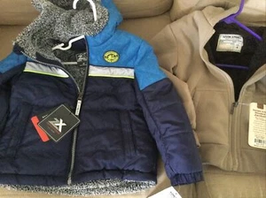 1 Boys Coat 3T & 1 Boys Sherpa Lined Hoodie 4 - Picture 1 of 8