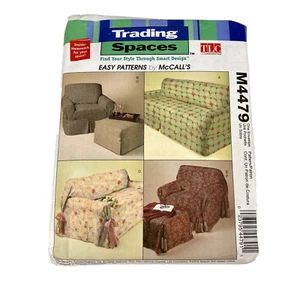 McCalls M4479 Furniture Sofa Chair Slipcovers Trading Spaces TLC sewing pattern - Picture 1 of 12