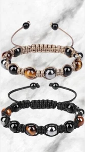 Bracelet, Brazalete de protección para prosperidad, buena suerte, Set de 2 - Picture 1 of 4