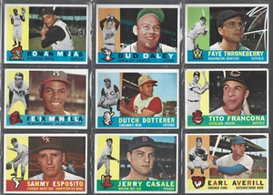 1960 Topps Baseball  Common Player Cards- Ex-Ex+ $ 1.25 Ea  "10% off in July" - Picture 1 of 16