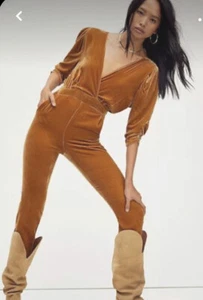 NWT Free People Jen's Pirate Booty Runaways Jumpsuit Small #075 - Picture 1 of 2