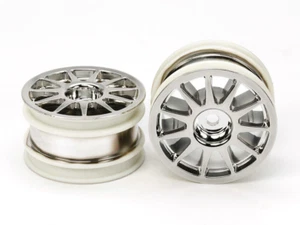 Tamiya 54824 M-Chassis 11-Spoke Wheels (Chrome Plated, 2 Pcs.) Dancing Rider/M07 - Picture 1 of 3
