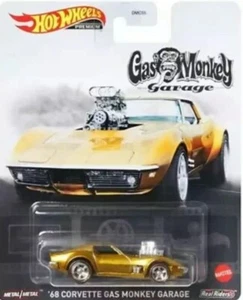 2021 Hot Wheels Premium Retro Entertainment '68 Corvette Gas Monkey Garage   MOC - Picture 1 of 3