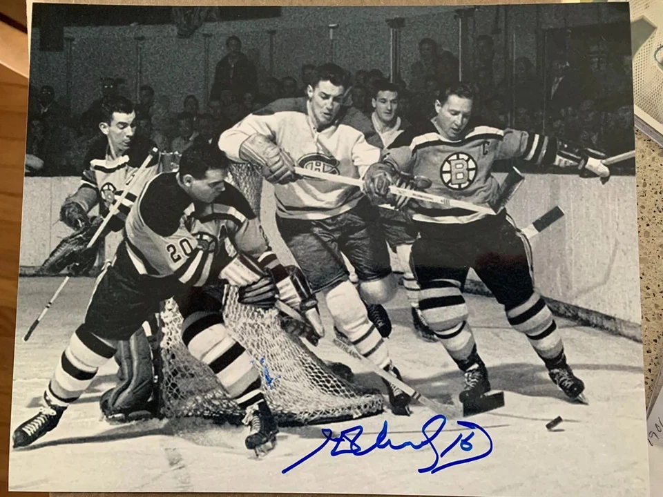 亨利·理查德·蒙特利尔加拿大人签名亲笔签名 8X10 11 CUPS 名人堂 1979 年出售 — 第 1/1 张图片