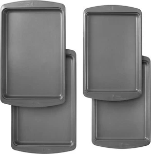 Wilton Ever-Glide Non-Stick Cookie Baking Sheet Set, 2 Medium and 2 Large Pans - Picture 1 of 4