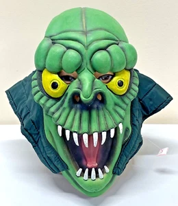De Colección Halloween Rubíes MONSTRUO VERDE Disfraz Máscara con Cubierta para el Cuello Colmillos Dientes Grandes - Imagen 1 de 12