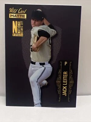 2022 Wild Card Matte National VIP Jack Leiter-Texas Rangers 28/35 - Image 1 of 4
