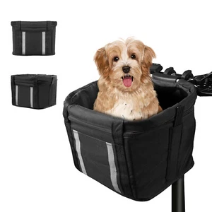 Cesta delantera desmontable para bicicleta cesta trasera bolsa de manillar delantero para bicicleta - Imagen 1 de 8
