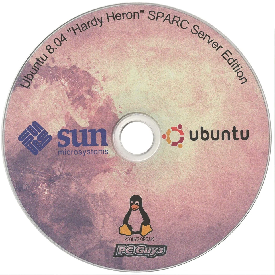 Ubuntu 8.04 Hardy Heron SPARC Server Alternative CD Sun Ultra Enterprise Blade - Image 1 of 1