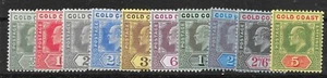 GOLD COAST SG59/68 1907-13 DEFINITIVE SET MTD MINT - Bild 1 von 1