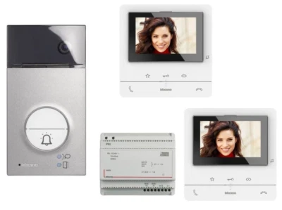 kit videocitofono mono / bifamiliare Bticino classe 100 v16b vivavoce 344652
