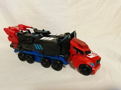 Transformers: Robots In Disguise Mega 3 Step Changer 11.5” Optimus Prime (2015) - Image 1 of 4