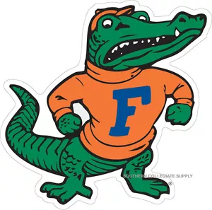 Imán Albert Old Gator Grande 12" UF UNIVERSIDAD DE FLORIDA - Imagen 1 de 1
