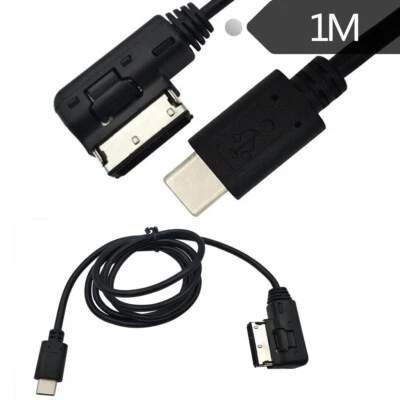 100cm USB 3.1 Type-C To Media In AMI MDI Charger Cable For VW AUDI Q5 Q7 Macbook - Image 1 of 4