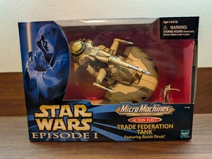 MICRO MACHINES STAR WARS ACTION FLEET TRADE FEDERATION TANK AAT TPM MIB RARE - Picture 1 of 6