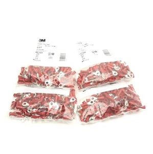 Lot of 4 Bags of 100 3M 94727 Ring Tongue Terminal, 22-18 AWG, Size 8 Stud - Picture 1 of 4