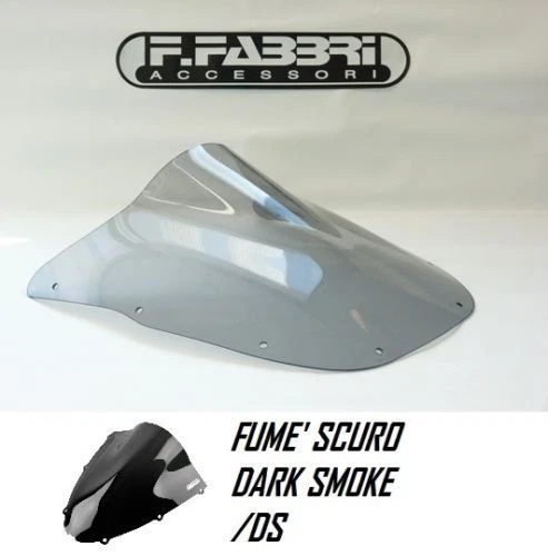 FABBRI Fairing DOUBLE BUBBLE Black Bisatinated KAWASAKI Ninja ZX-6R 1995 - 1997 - Image 1 of 1