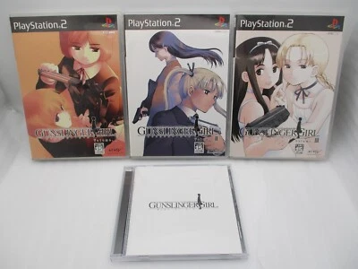 PS2 GUNSLINGER GIRL. Volume 1 2 3 3Games w/ Game Sound Album CD Japan import - Image 1 of 4