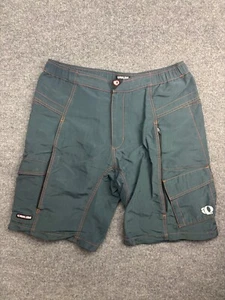 Vintage Pearl Izumi Shorts Men's M Blue Cycling Cargo Zipped Pockets Stretch - Picture 1 of 8